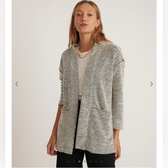 Marine Layer Black and White Birdseye Sweater Size XS- Sold Out - Picture 1 of 7
